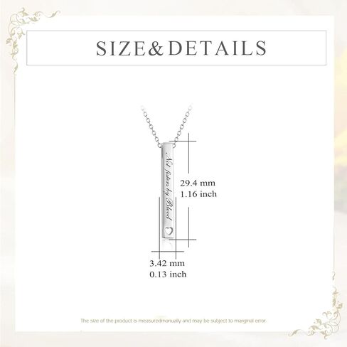 Sister Necklace for Women Silver Best Friend Friendship Bar Necklace Bestie Pendant with 18+2 Inches Chain Friendship Jewelry Gifts for Birthday Christmas Graduation in Kuwait