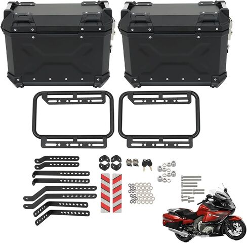 36L Silver Hard Side Saddlebag Box Motorcycle Panniers Side Case Replacement in Saudi Arabia