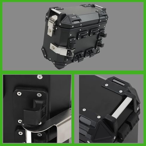 36L Silver Hard Side Saddlebag Box Motorcycle Panniers Side Case Replacement in Saudi Arabia