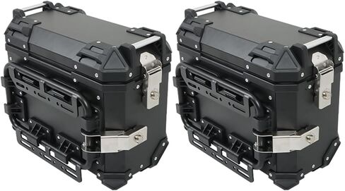 36L Silver Hard Side Saddlebag Box Motorcycle Panniers Side Case Replacement in Saudi Arabia