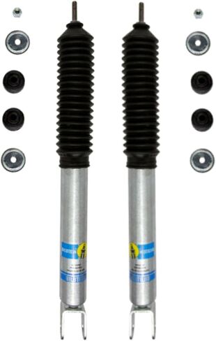 Bilstein 5100 Series 24-185950 24-186636 مجموعة من الصدمات الأمامية والخلفية تناسب 1999 2006 Silverado 1500 Sierra 1500 4WD مع رفع أمامي 4-6 بوصة ورفع خلفي 3 بوصة - تصميم أحادي الأنبوب، أداء خالٍ من البهتان in Saudi Arabia