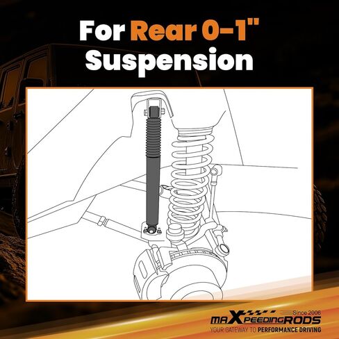 maXpeedingrods 0-1" Rear Shock Absorbers for Jeep Wrangler JL 4WD 2018-2024, G1 Version in Saudi Arabia