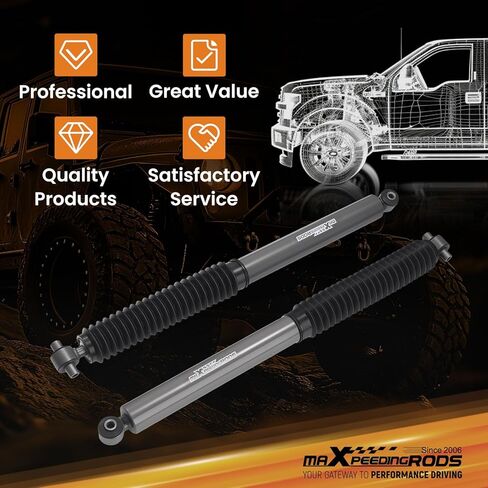 maXpeedingrods 0-1" Rear Shock Absorbers for Jeep Wrangler JL 4WD 2018-2024, G1 Version in Saudi Arabia