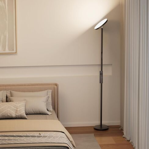 Upgraded Floor Lamps for Living Room, 32W 3000LM Super Bright LED Torchiere Floor Lamp with Remote & Touch Control, 69" Dimmable Tall Standing Lamp with 350°Rotating Head for Reading Office Bedroom in Kuwait