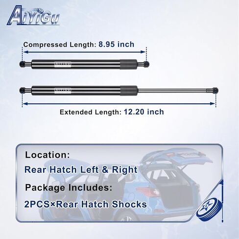 6415 Rear Hatch Shocks Struts Lift Gate Supports Gas Springs Compatible with 2001-2006 Lexus LS430, Pack of 2 PCS, Replace SG429032 in Saudi Arabia