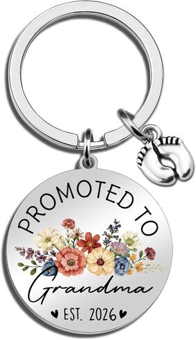 هدايا الجدة الجديدة سلسلة مفاتيح الجدة لأول مرة 2026 تم ترقيتها إلى مؤسسة الجدة 2026 هدايا إعلان الحمل للأجداد in Kuwait