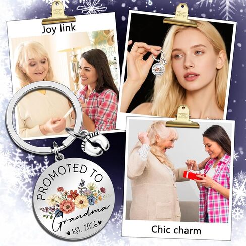 هدايا الجدة الجديدة سلسلة مفاتيح الجدة لأول مرة 2026 تم ترقيتها إلى مؤسسة الجدة 2026 هدايا إعلان الحمل للأجداد in Kuwait