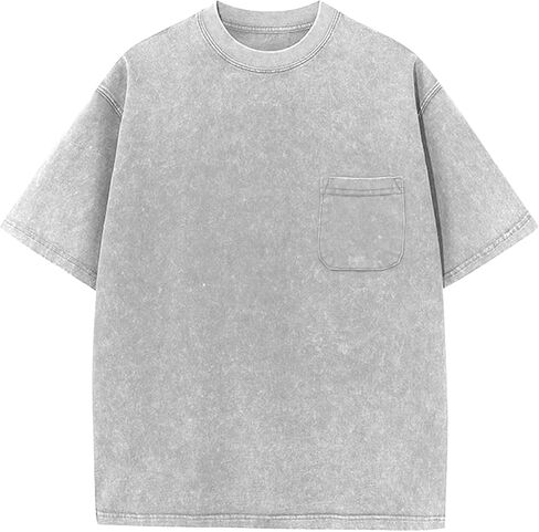Flygo Boys Girls 3 Pack Cotton Tshirts Unisex Kids Acid Wash Crewneck Basic Tees Summer Vintage Short Sleeve Plain Tops 5-14Y in Saudi Arabia