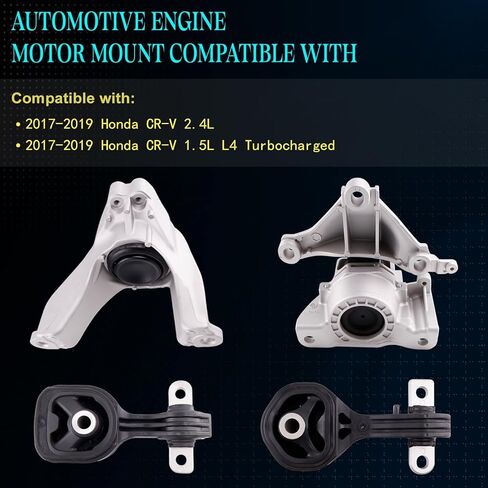 Set of 4 Engine Motor Mount Compatible with 2017-2019 CR-V 2.4L,1.5L L4 Turbocharged,Replace for A65115 A65130 A65131 A65145 in Kuwait