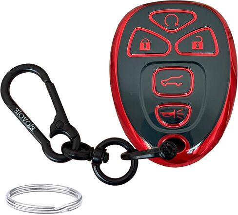Smart Key Protective Shell for GMC Key Fob Cover with Keychain Fits for Chevy Suburban Tahoe Traverse GMC Yukon Acadia & Buick Enclave Escalade Remote Key Vehicle Accessories in Kuwait