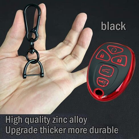 Smart Key Protective Shell for GMC Key Fob Cover with Keychain Fits for Chevy Suburban Tahoe Traverse GMC Yukon Acadia & Buick Enclave Escalade Remote Key Vehicle Accessories in Kuwait