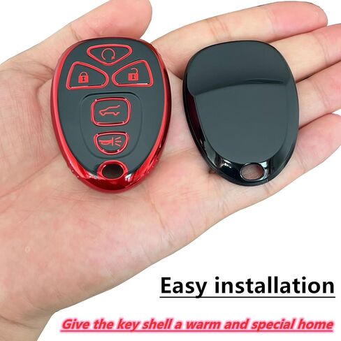 Smart Key Protective Shell for GMC Key Fob Cover with Keychain Fits for Chevy Suburban Tahoe Traverse GMC Yukon Acadia & Buick Enclave Escalade Remote Key Vehicle Accessories in Kuwait