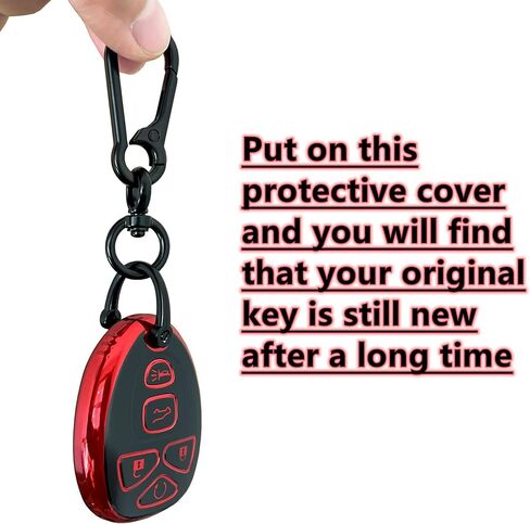 Smart Key Protective Shell for GMC Key Fob Cover with Keychain Fits for Chevy Suburban Tahoe Traverse GMC Yukon Acadia & Buick Enclave Escalade Remote Key Vehicle Accessories in Kuwait