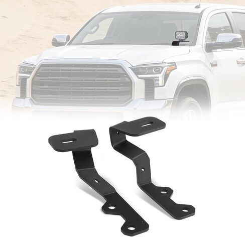 W&JWN دعامات تثبيت ضوء الغطاء العلوي متوافقة مع Toyota Tundra 2022 2023 2024 2025 دعامة إضاءة الخندق العلوي دعامة دعامة LED in Kuwait