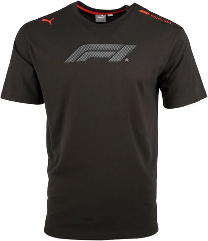 قميص PUMA رجالي F1 Essentials مريح بياقة دائرية وأكمام قصيرة كاجوال - أسود in Saudi Arabia
