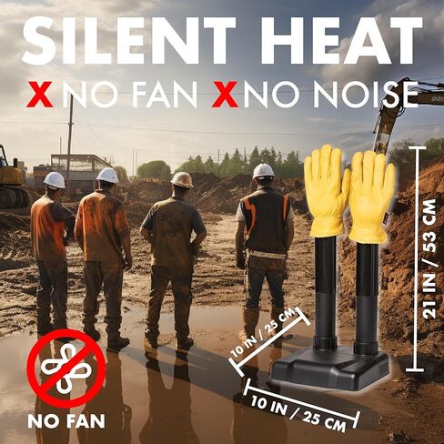 مجفف الحذاء الصامت - مع ملحقات القفازات - التجفيف الحراري بدون مروحة - يساعد على تقليل الرائحة in Kuwait