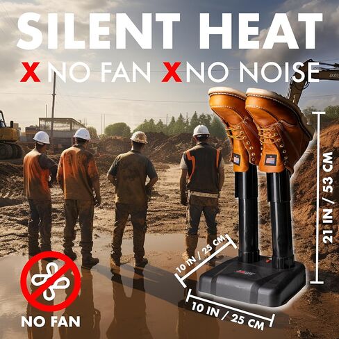 مجفف الحذاء الصامت - مع ملحقات القفازات - التجفيف الحراري بدون مروحة - يساعد على تقليل الرائحة in Kuwait