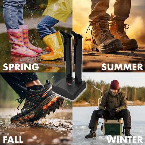 مجفف الحذاء الصامت - مع ملحقات القفازات - التجفيف الحراري بدون مروحة - يساعد على تقليل الرائحة in Kuwait