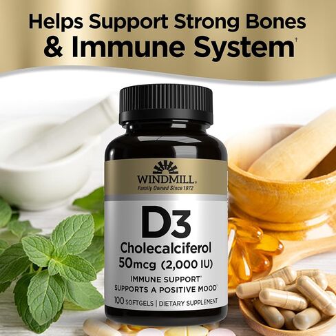 Wind Mill D3 CHOLECCALCIFEROL 50 MG in Kuwait