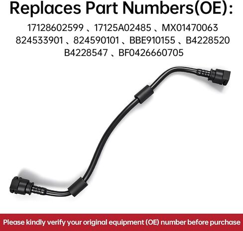 17128602599 خرطوم خزان سائل تبريد المحرك الداخلي لسيارات BMW G30 530e 530i 540i G12 740i xDrive استبدال 17125A02485 in Kuwait