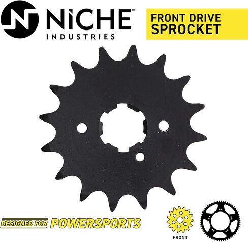 NICHE 520 Pitch 16 Tooth Front Drive Sprocket for 1977-2019 Yamaha DT250 DT400 Virago V Star 250 93834-16100-00 in Saudi Arabia
