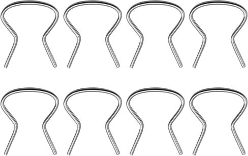 8PCS Car Window Handle Crank Retainer Clips, 76980 Door Handle Metal Retaining Clip Assortment, Automotive Roll Up Crank Retainer Replacement Universal Fit for Most Vehicles in Saudi Arabia