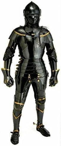 Medieval Knight Suit of Armor Black Finish Steel Combat Full Body Wearable Armour Costume/Medieval Full Body Suit. in Saudi Arabia