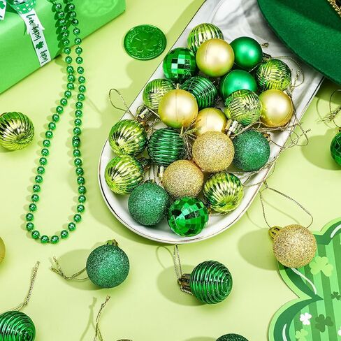 JULMELON 48 Pcs St. Patrick’s Day Tree Ornament, Saint Patricks Day Decorations and St Patrick’s Day Ornaments for Tree Hello Spring Home Irish Festival Party Decoration Supplies in Kuwait