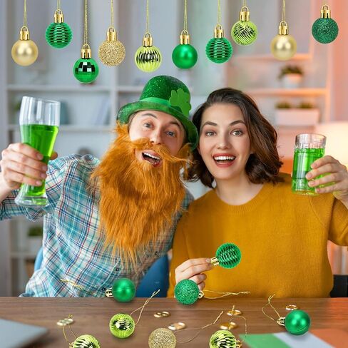 JULMELON 48 Pcs St. Patrick’s Day Tree Ornament, Saint Patricks Day Decorations and St Patrick’s Day Ornaments for Tree Hello Spring Home Irish Festival Party Decoration Supplies in Kuwait