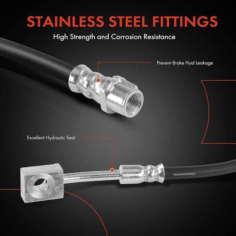 A-Premium Front Passenger Side Brake Hydraulic Hose Compatible with Cadillac and Buick Models - XTS 2013-2017, Regal 2014-2017 in Saudi Arabia