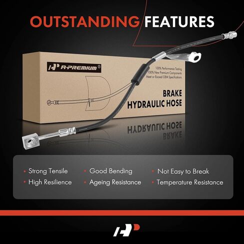 A-Premium Front Passenger Side Brake Hydraulic Hose Compatible with Cadillac and Buick Models - XTS 2013-2017, Regal 2014-2017 in Saudi Arabia