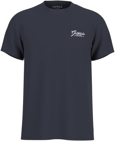 Guess Men's Eco Short Sleeve Script Logo Tee in Saudi Arabia