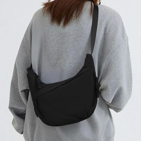 Crossbody Bags for Women,Nylon Crossbody Bags Crescent, Casual Sling Dumpling Purse Shoulder Tote Handbag,Small Backpack in Saudi Arabia