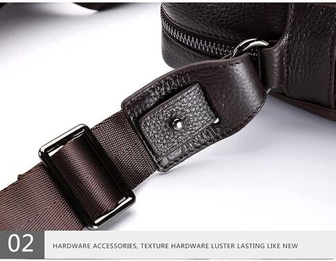 Leather Briefcases for Men Computer Bag Laptop Retro Business Travel Messenger for Men(Black) in Saudi Arabia