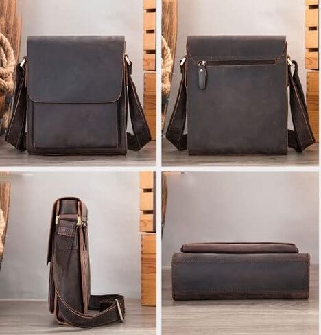 Water-Resistant Laptop Messenger Bag - Computer Shoulder Crossbody for Work, Travel, College(Coffee) in Saudi Arabia