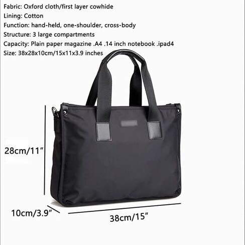 14 Inch Laptop Portable Handbags Large-capacity Shoulder Bag Business Briefcase in Saudi Arabia