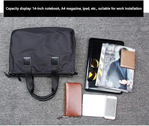 14 Inch Laptop Portable Handbags Large-capacity Shoulder Bag Business Briefcase in Saudi Arabia