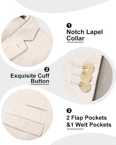 Linen Boy Suit Jacket Slim Fit Suits Blazer Boys Casual Sport Coat Boys' Linen Outfit for Wedding Homecoming Tux School in Saudi Arabia