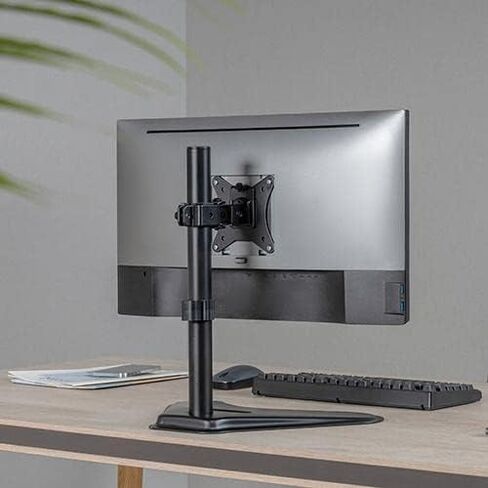 Black Desktop Single Articulating Steel Monitor Arm for 17" to 32" Screen Size in Kuwait