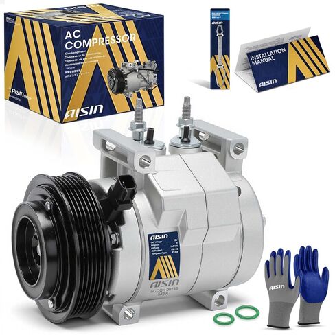 AISIN ACCCH-00733 Air Conditioner AC Compressor - Compatible with Jeep Grand Cherokee 2016-2022 3.6L - with 6-Pulley Groove, with Clutch in Saudi Arabia