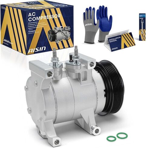 AISIN ACCCH-00733 Air Conditioner AC Compressor - Compatible with Jeep Grand Cherokee 2016-2022 3.6L - with 6-Pulley Groove, with Clutch in Saudi Arabia