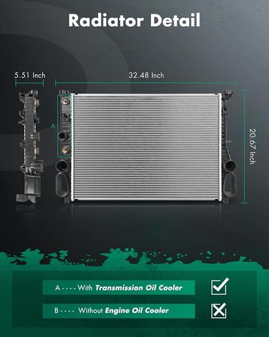 مجموعة مشعاع السيارة SCITOO متوافقة مع مرسيدس بنز E320 2003-2006 E350 2006-2009 3.2L 3.5L يستبدل #2868 in Saudi Arabia