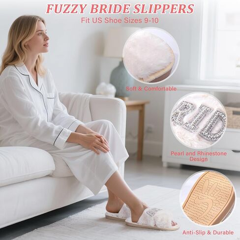 Bridal Shower Gifts Bride To Be Gifts Bride Slippers Mrs Jewelry Box Bride Hair Clip Scented Candle Wedding Engagement Bachelorette Gift for Bride To Be - 7PCS Bride Gift Greeting Card with Gift Box in Saudi Arabia