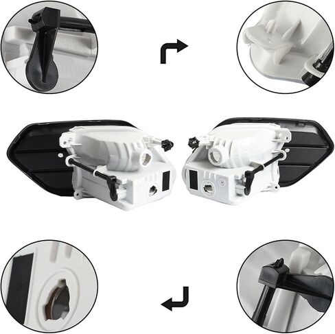 WFLNHB Left & Right Fog Lights Repalcement for Escape Kuga 2017-2019 Fog Lights Driving Lamps W/Covers Driver & Passenger Side in Kuwait