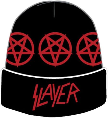 Slayer Pentagram Knit Beanie Black in Kuwait
