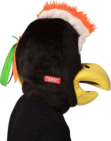 Rasta Imposta NHL Hockey Tommy Chicago hawks Mascot Head Sports Costume, Black - One Size in Saudi Arabia