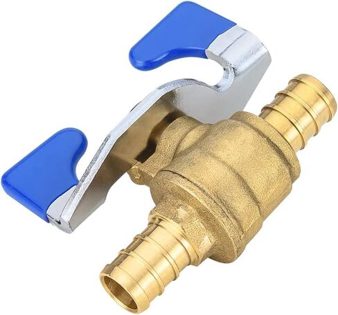 (Pack of 4) EFIELD 1/2 Inch Pex Crimp Shut Off Brass Ball Valves With Drop Ear, Hot and Cold With Butterfly Levels, NSF/ANSI 61 in Saudi Arabia