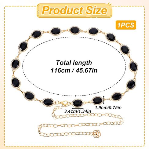 Black Chain Belt Western Metal Belts for Women Thin Black Waist Belt for Dresses Jeans Party Western Cowgirl in Saudi Arabia