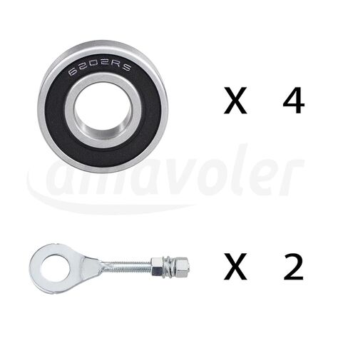 Front Rear Mini Bike Wheel Bearing Fit for Predator 212cc Coleman CT200U CT200U-EX BT200X Baja Warrior MB200 MB165 Massimo Hensim 196cc 6.5hp Motor 6202RS Mini Bike Parts. in Saudi Arabia