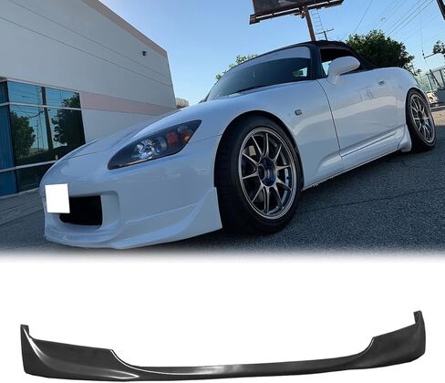 Front Bumper Lip Chin Spoiler, Compatible with 2004-2009 Honda S2000 AP2, Type R TR Style Polyurethane(PU) Front Lower Splitter Protector, Unpainted Black, 1 PC in Saudi Arabia